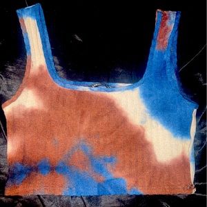 Cropped Tie Dye Tank Top